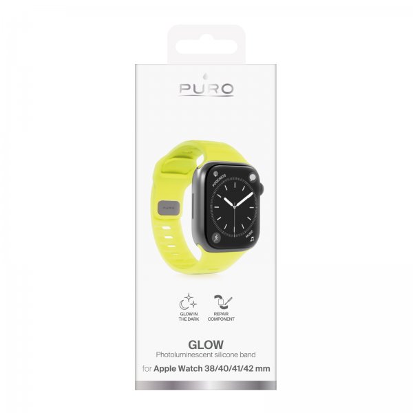 Puro Apple Watch 38/40/41/42mm Rem Glow Gul