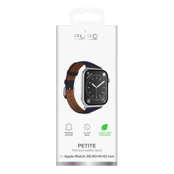 Puro Apple Watch 38/40/41/42 mm urrem Petite Blå