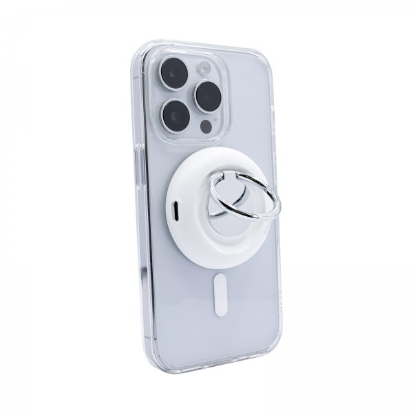 Puro Trådløs Oplader Mag Loop Pro Ring Stand MagSafe Hvid