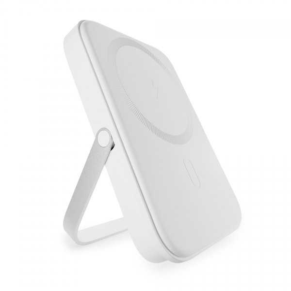 Puro Powerbank Stand Power Mag 5000 mAh Hvid