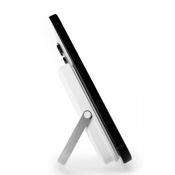 Puro Powerbank Stand Power Mag 5000 mAh Hvid