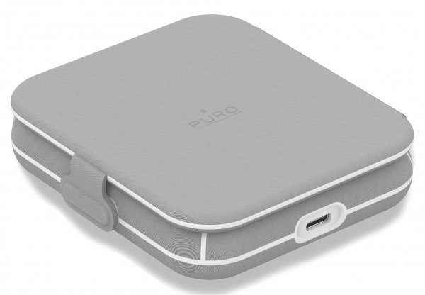 Puro Trådløs Oplader Power Go 2-i-1 MagSafe Hvid