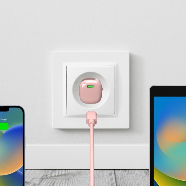 Puro Laddare MiniPro GaN USB-C 20W Rosa