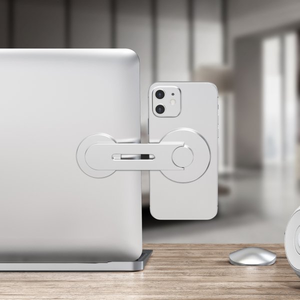 Puro Mobilholder til Computer MagSafe Sølv