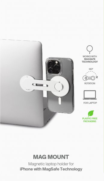 Puro Mobilholder til Computer MagSafe Sølv