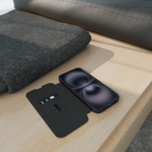 Puro iPhone 16 Cover Book Mag 2 Sort