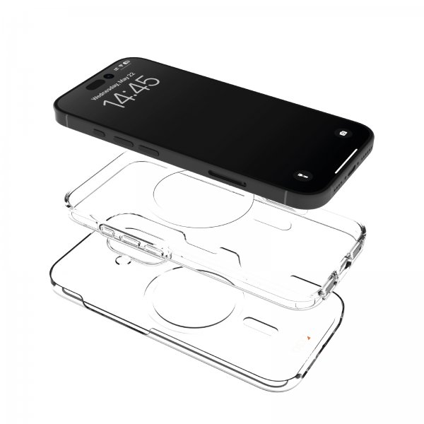 Puro iPhone 16 Plus Cover Impact Clear D3O MagSafe Transparent