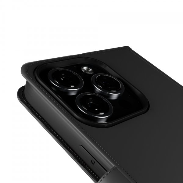 Puro iPhone 16 Pro Cover Wallet Stand Sort
