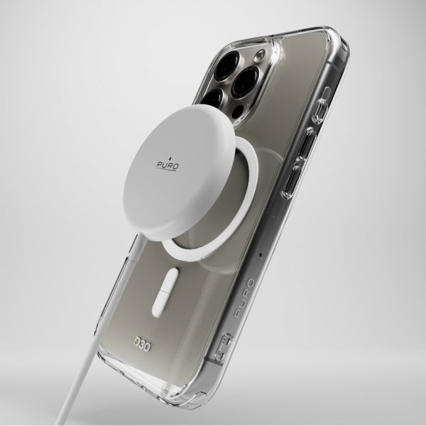 Puro iPhone 16 Pro Cover Impact Clear D3O MagSafe Gennemsigtig