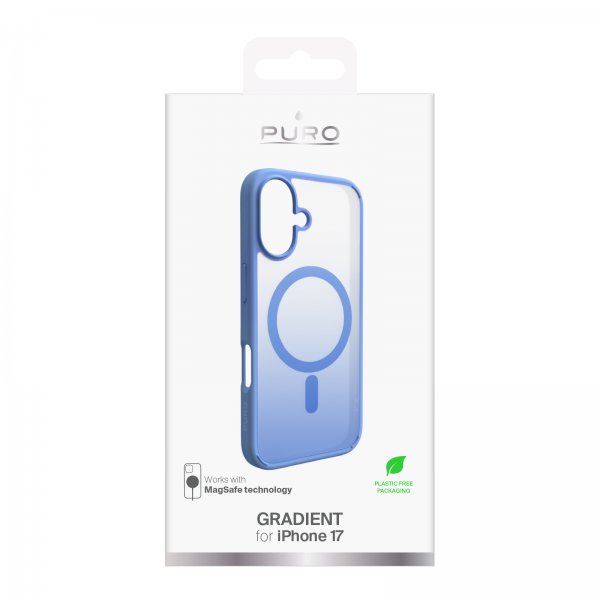Puro iPhone 17 Cover Gradient Blå