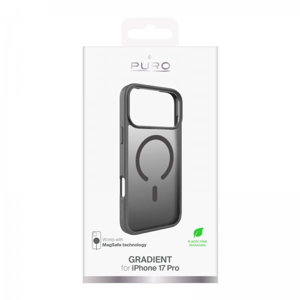 Puro iPhone 17 Pro Cover Gradient Grå