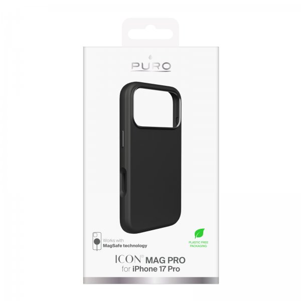 Puro iPhone 17 Pro Cover ICON Mag Pro Sort