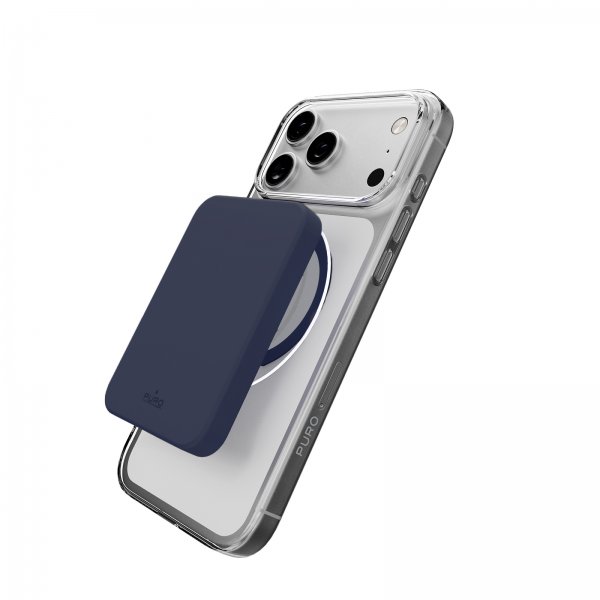 Puro iPhone 17 Pro Cover Lite Mag Gennemsigtig Blå