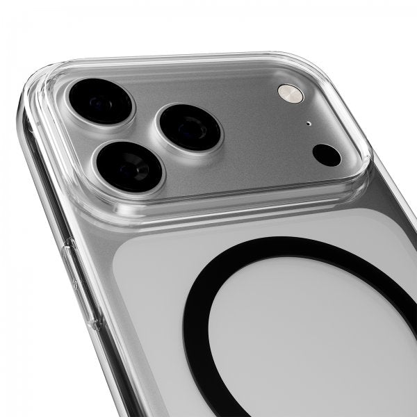 Puro iPhone 17 Pro Max Cover Lite Mag Transparent Sort