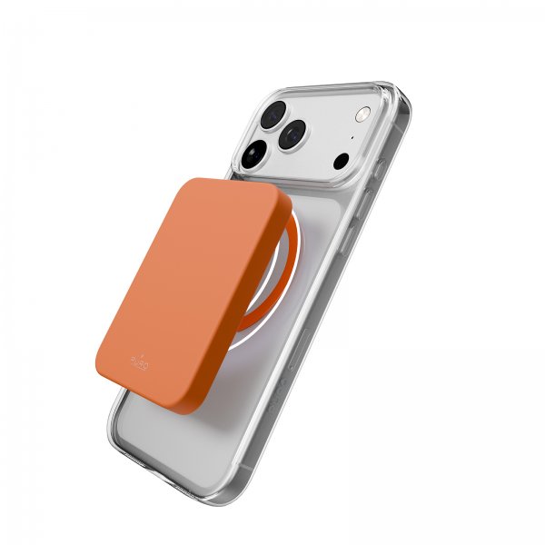 Puro iPhone 17 Pro Max Cover Lite Mag Transparent Orange