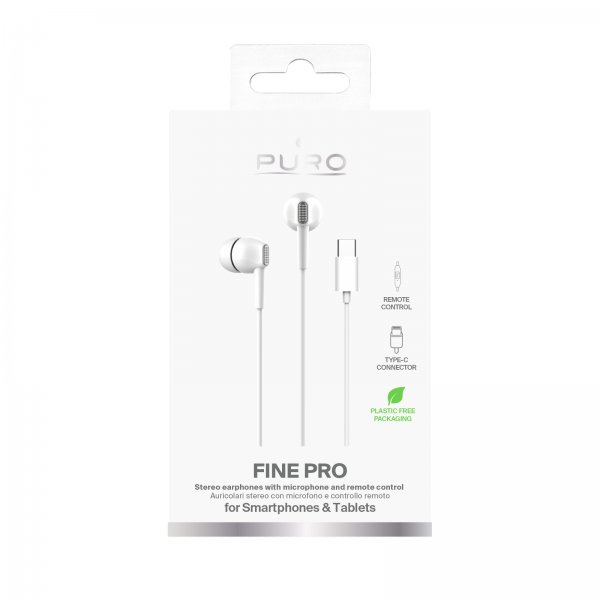Puro Trådløse Hovedtelefoner Fine USB-C Hvid