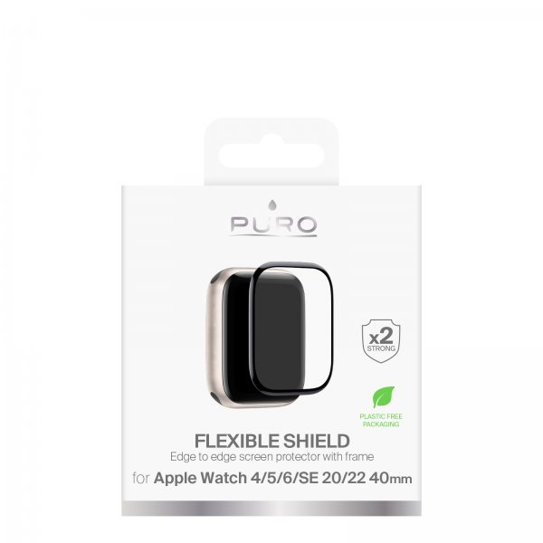 Puro Apple Watch 40mm (Series 4/5/6/SE) Skærmbeskyttelse Flexible Shield