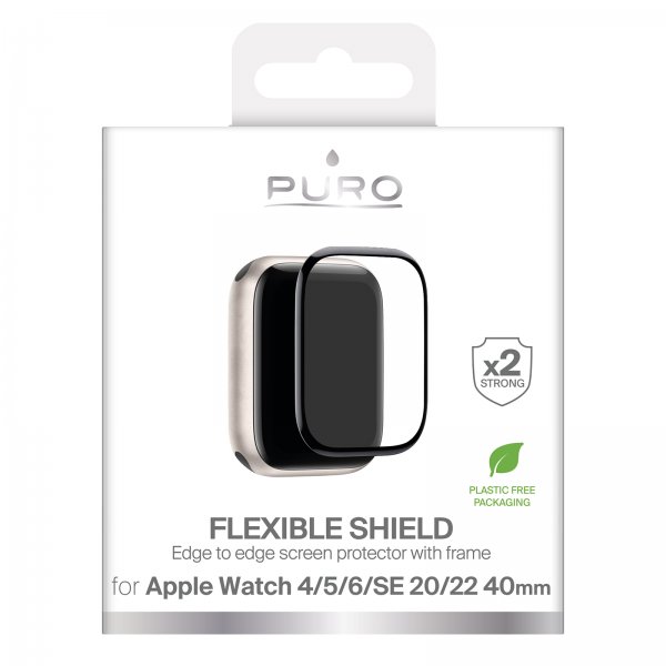 Puro Apple Watch 40mm (Series 4/5/6/SE) Skærmbeskyttelse Flexible Shield