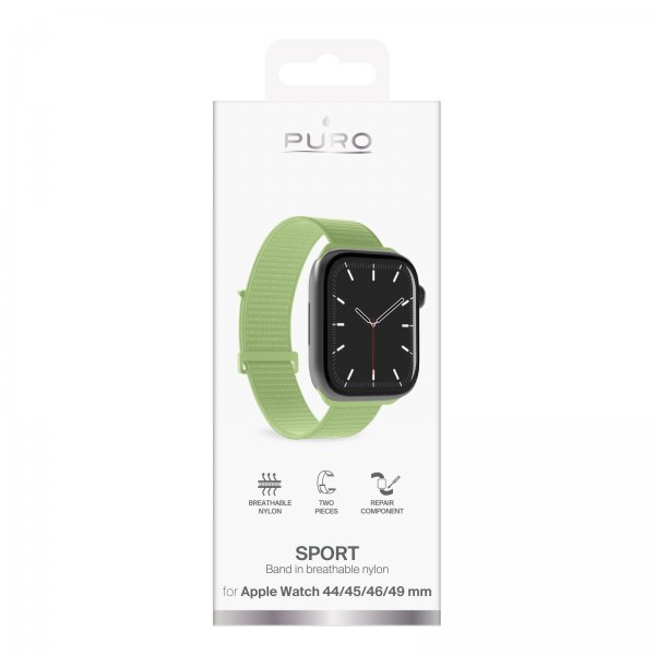 Puro Apple Watch 44/45/46/Ultra 49mm Rem Sport Rem Salted Lime