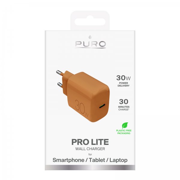 Puro Laddare Pro Lite 30W USB-C Orange