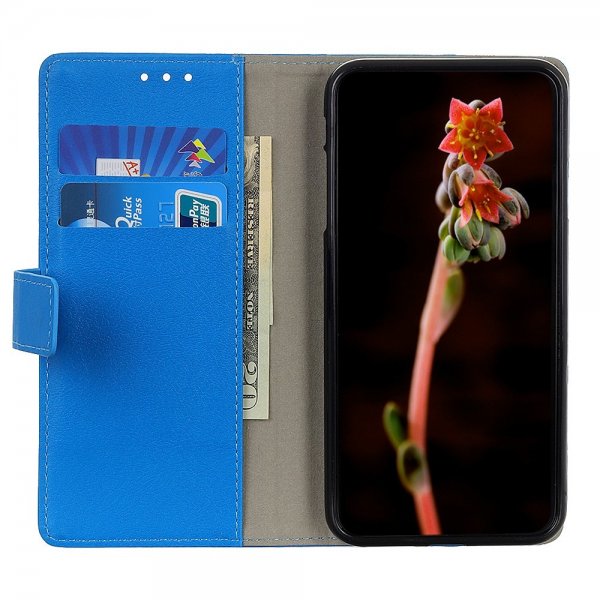 Realme GT Neo 2 Etui Litchi Blå