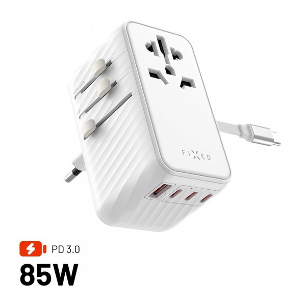 Fast Rejselader Voyager World Adapter 85W