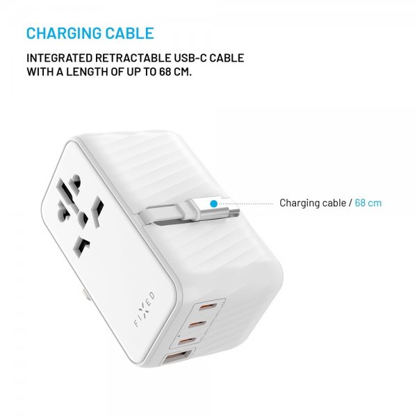 Fast Rejselader Voyager World Adapter 85W