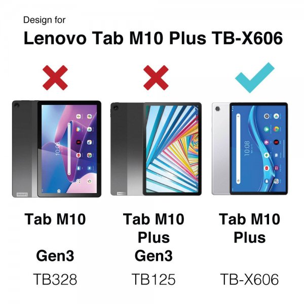 Armor-X Lenovo Tab M10 Plus TB-X606F Cover Regntæt Robust Etui Håndstrop Kickstand