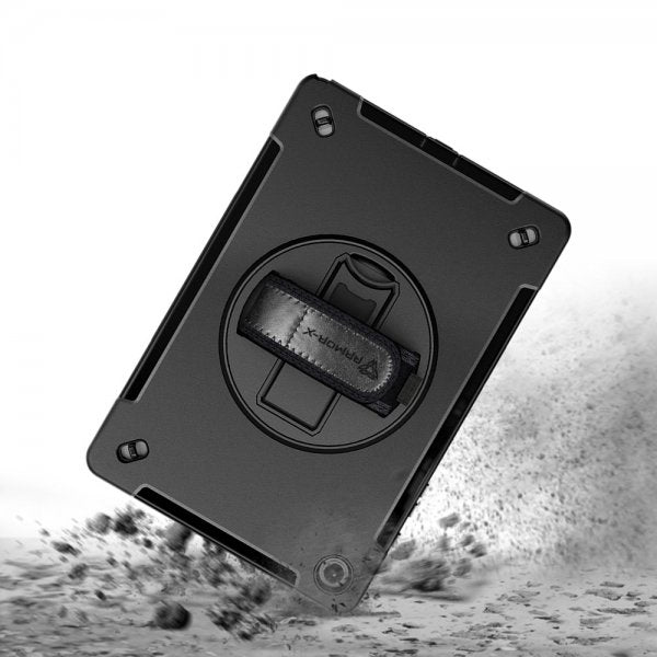 Armor-X Samsung Galaxy Tab A9 Plus Etui Regntæt Robust Cover Håndstrop Støtteben
