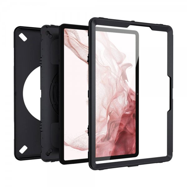 Armor-X Samsung Galaxy Tab S9 Etui Regntæt Robust Cover Håndstrop Støttefod