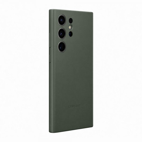 Samsung Original Galaxy S23 Ultra Cover i Læder Grøn
