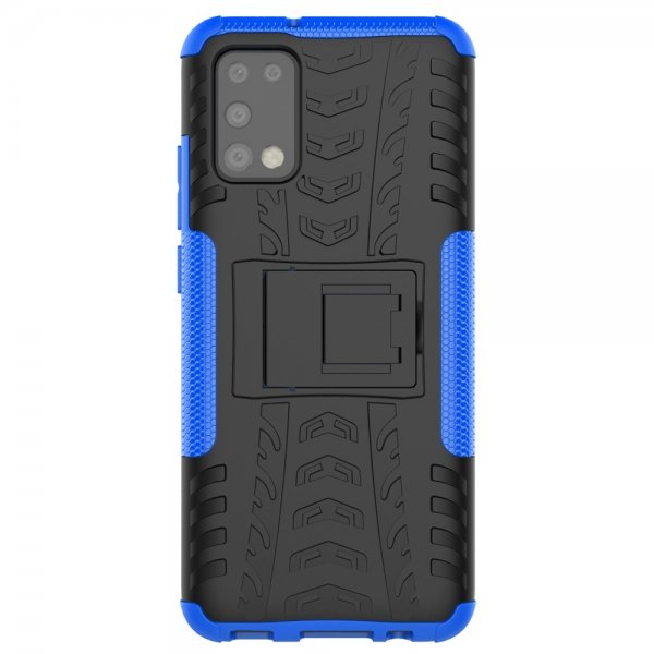 Samsung Galaxy A02s Cover Dækmønster Stativfunktion Blå