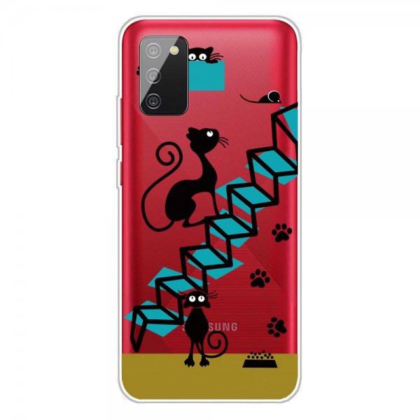 Samsung Galaxy A02s Cover Motiv Kat og Trappe