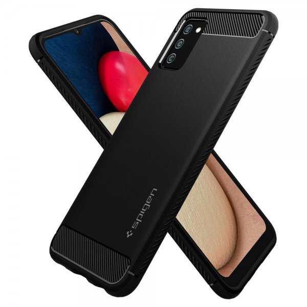 Spigen Samsung Galaxy A02s Cover Rugged Armor Mat Sort