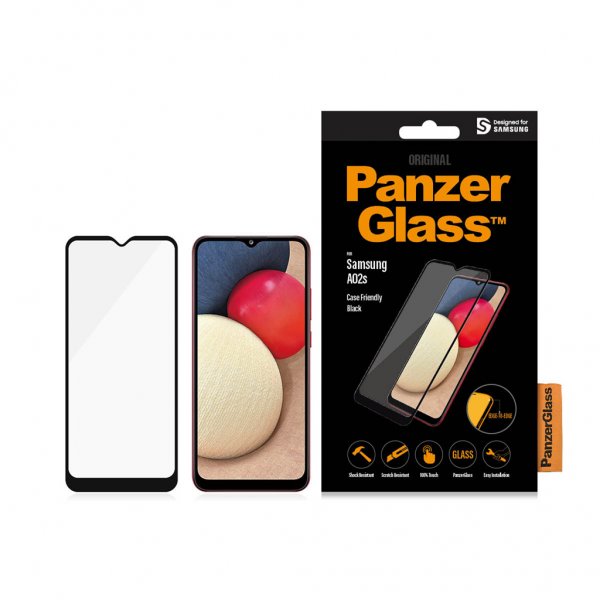 PanzerGlass Samsung Galaxy A02s Skærmbeskyttelse Case Friendly