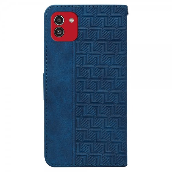 Samsung Galaxy A03 Cover Mønstret Blå