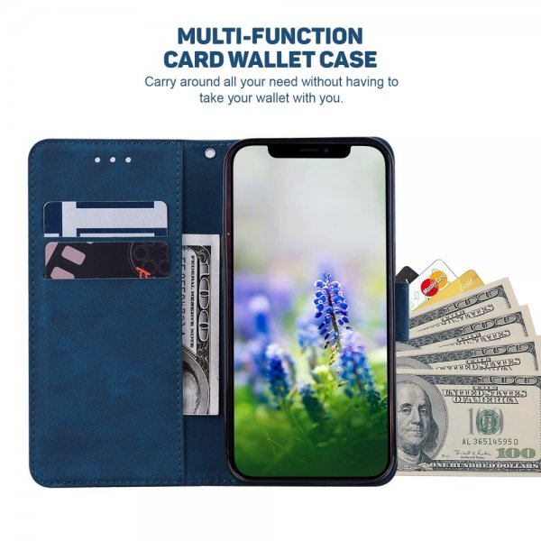Samsung Galaxy A03 Cover Mønstret Blå