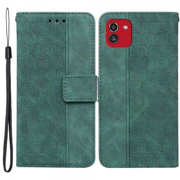 Samsung Galaxy A03 Cover Mønstret Grøn