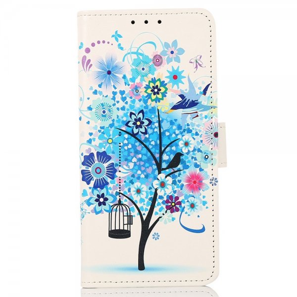 Samsung Galaxy A03 Cover Motiv Blåt Træ
