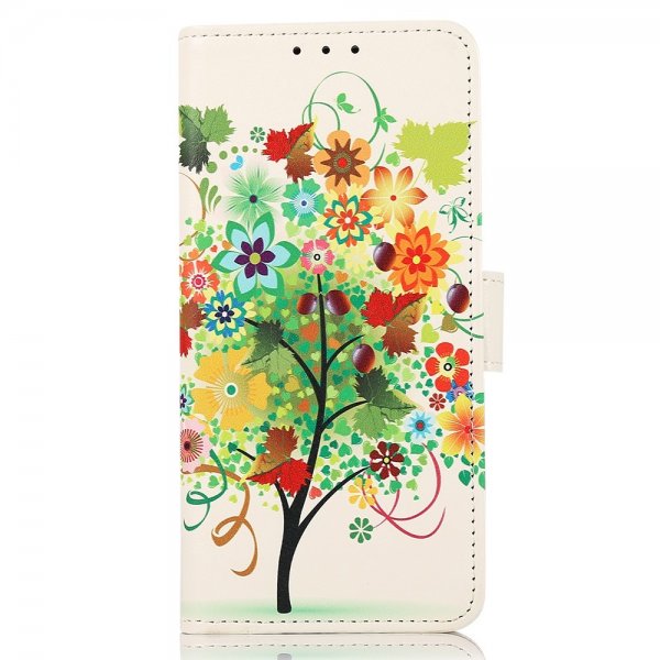 Samsung Galaxy A03 Cover Motiv Farverigt Træ