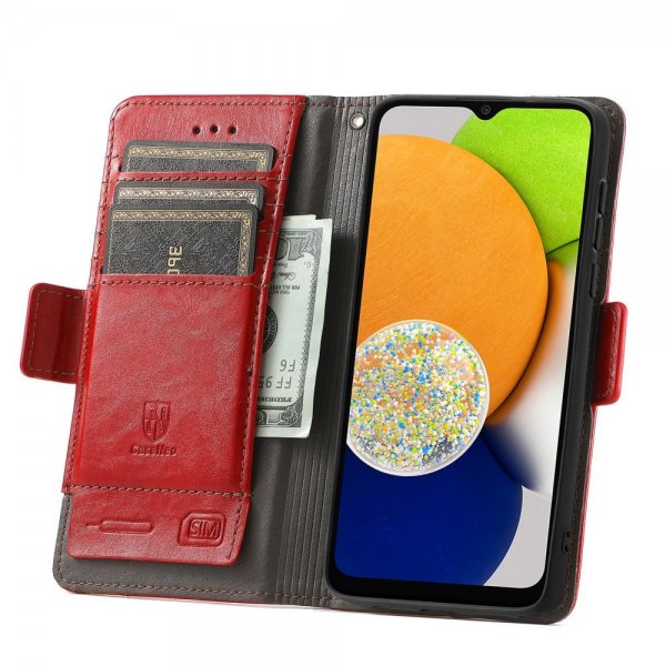 Samsung Galaxy A03 Cover Stripe Rød