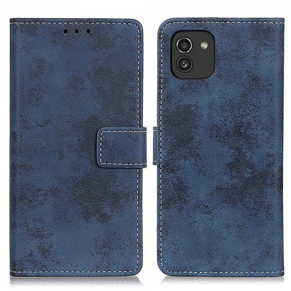 Samsung Galaxy A03 Cover Vintage Blå