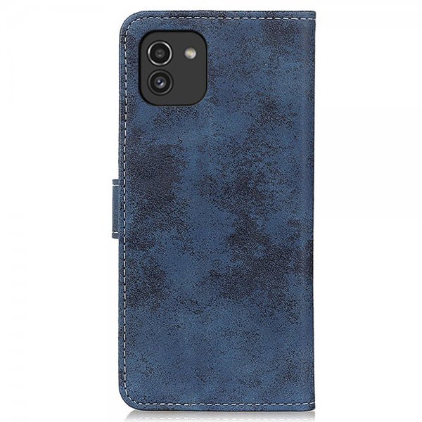 Samsung Galaxy A03 Cover Vintage Blå