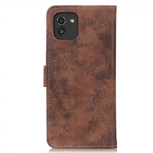 Samsung Galaxy A03 Cover Vintage Brun