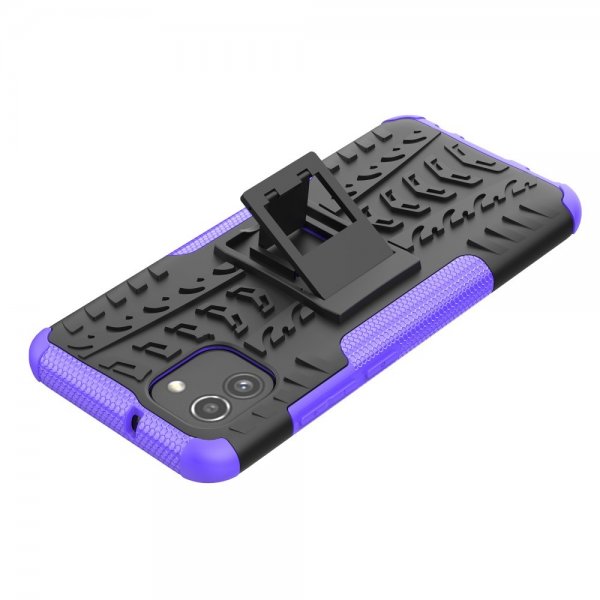 Samsung Galaxy A03 Cover Dækmønster Standfunktion Lilla
