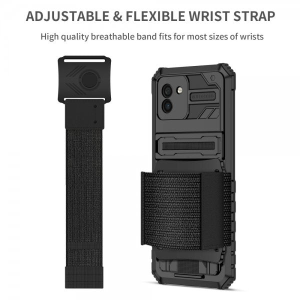 Samsung Galaxy A03 Cover med Greb Sort