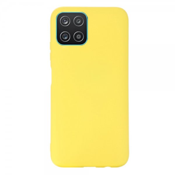 Samsung Galaxy A03 Cover med Strop Silikone Gul
