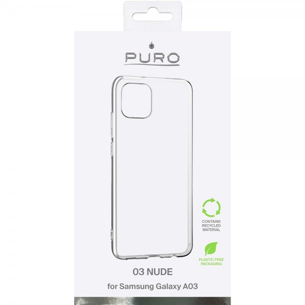Puro Samsung Galaxy A03 Cover Nude Gennemsigtig