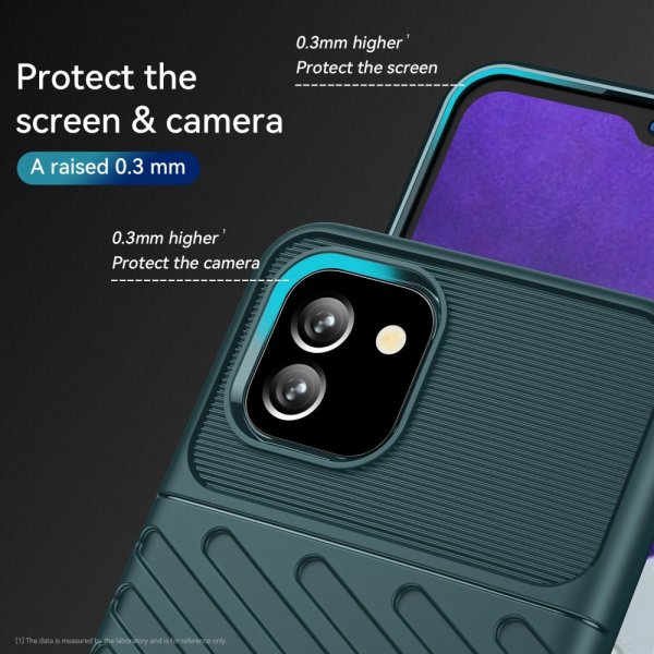 Samsung Galaxy A03 Cover Thunder Series Grøn