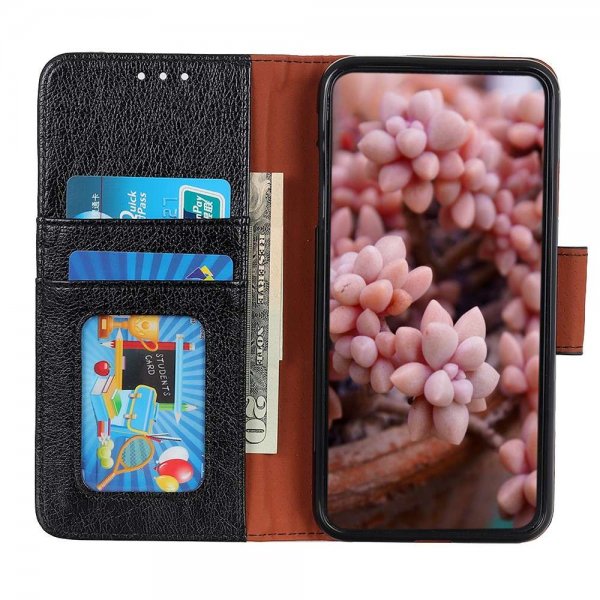 Samsung Galaxy A03s Cover Nappa Tekstur Sort